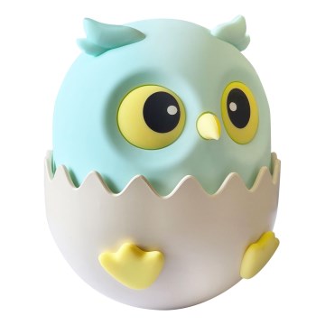 Lampe tactile pour enfants RGBW à intensité variable LED/1W/5V USB 1200 mAh hibou bleu
