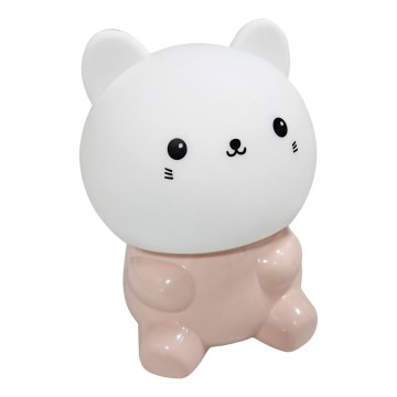 Lampe tactile RGBW pour enfants LED/1W/5V USB 1200 mAh cat