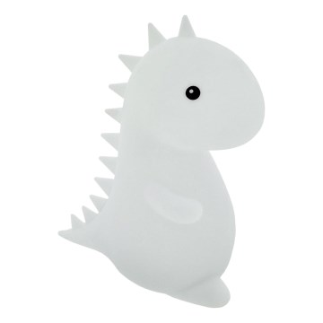 Lampe tactile RGBW pour enfants LED/1W/5V USB 1200 mAh dinosaure