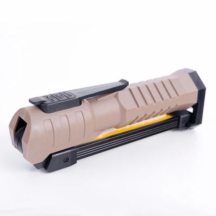 Lampe torche de travail rechargeable à intensité variable avec fonction batterie portative LED/4W/5V IPX4 600 lumens 2000 mAh