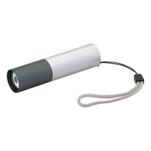 Lampe torche LED/400mAh blanche/grise