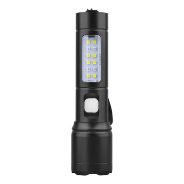 Lampe torche LED rechargeable et dimmable, 5W/5V, 400 lm, 1200 mAh