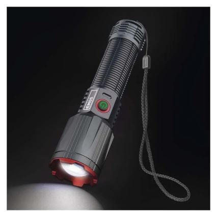 Lampe torche métallique rechargeable LED/5V 3000 brillant 5000 mAh IP43