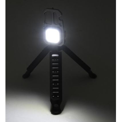 Lampe torche multifonction rechargeable avec support LED/USB-C 400 mAh