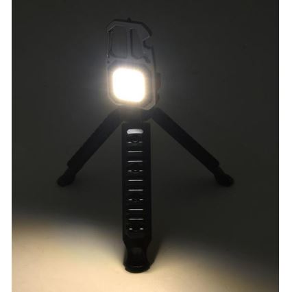 Lampe torche multifonction rechargeable avec support LED/USB-C 400 mAh