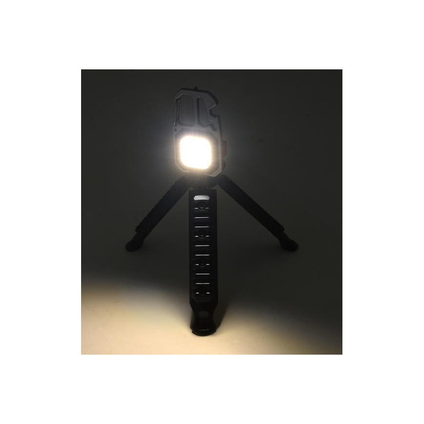 Lampe torche multifonction rechargeable avec support LED/USB-C 400 mAh