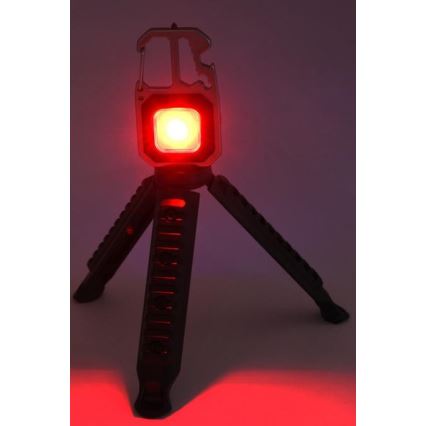 Lampe torche multifonction rechargeable avec support LED/USB-C 400 mAh