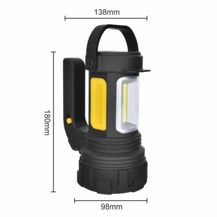 Lampe torche rechargeable 2xLED/5W/4000mA