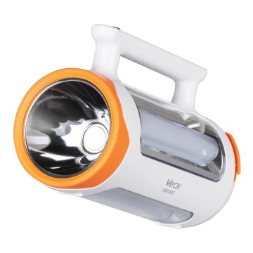 Lampe torche rechargeable à intensité variable 2 en 1 avec fonction batterie portative LED/5 W/230 V 3500 mAh