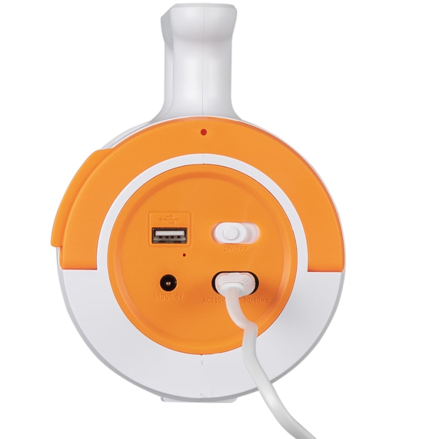 Lampe torche rechargeable à intensité variable 2 en 1 avec fonction batterie portative LED/5 W/230 V 3500 mAh