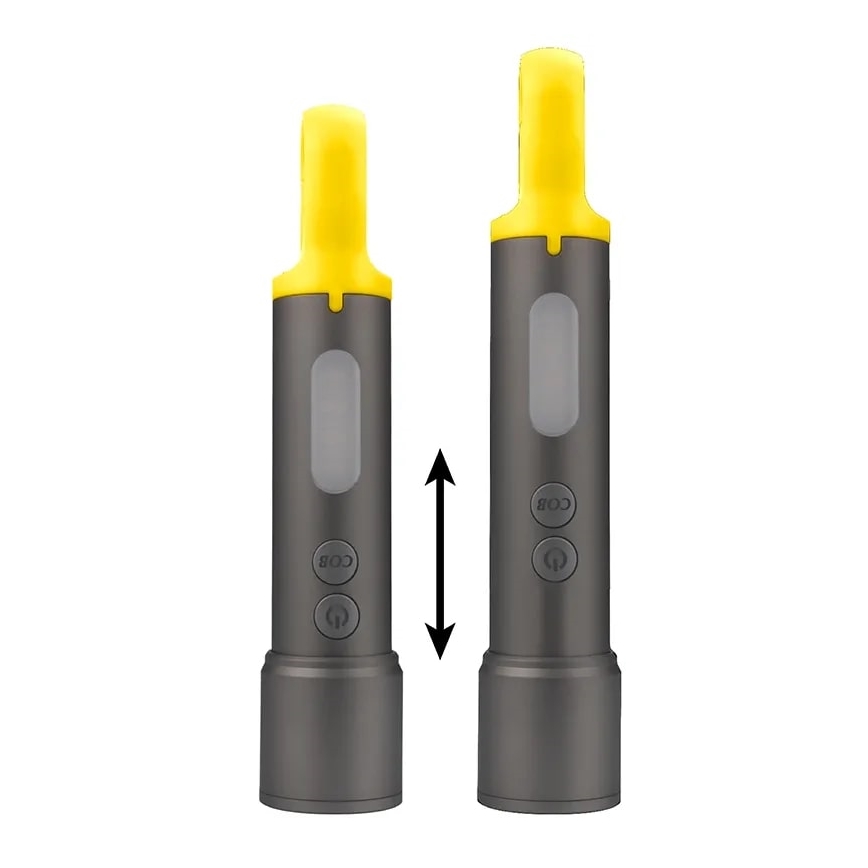 Lampe torche rechargeable à intensité variable LED/10W/5V IPX4 1200 mAh 650 lm