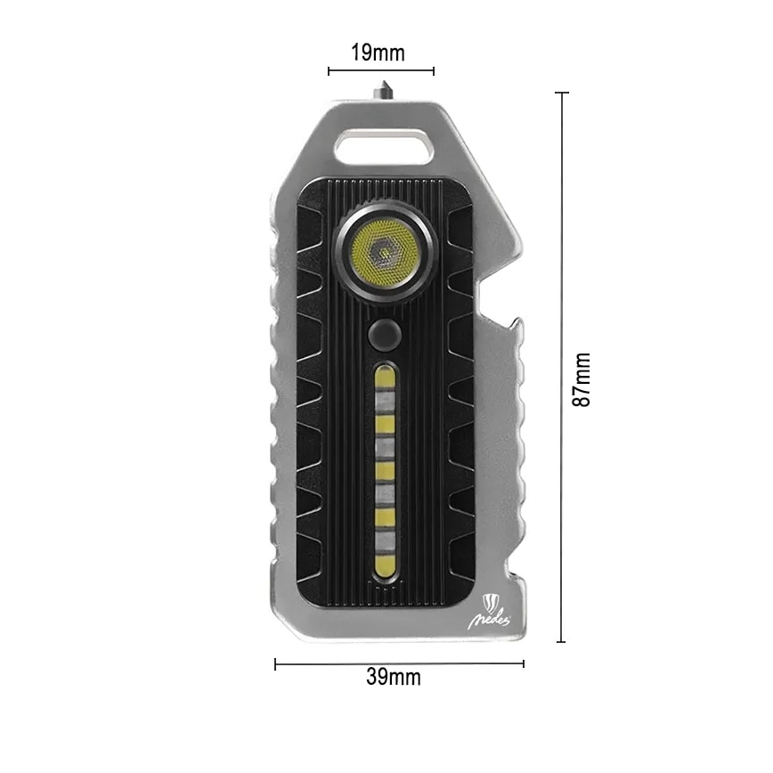 Lampe torche rechargeable à intensité variable LED/1W/5V IP44 400 mAh 50 lm