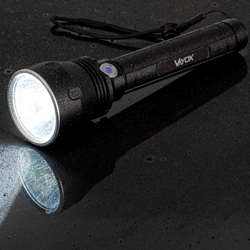 Lampe torche rechargeable à intensité variable LED/20 W/5 V IPX5 1570 brillant 8400 mAh