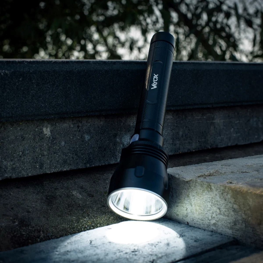 Lampe torche rechargeable à intensité variable LED/20 W/5 V IPX5 1570 brillant 8400 mAh