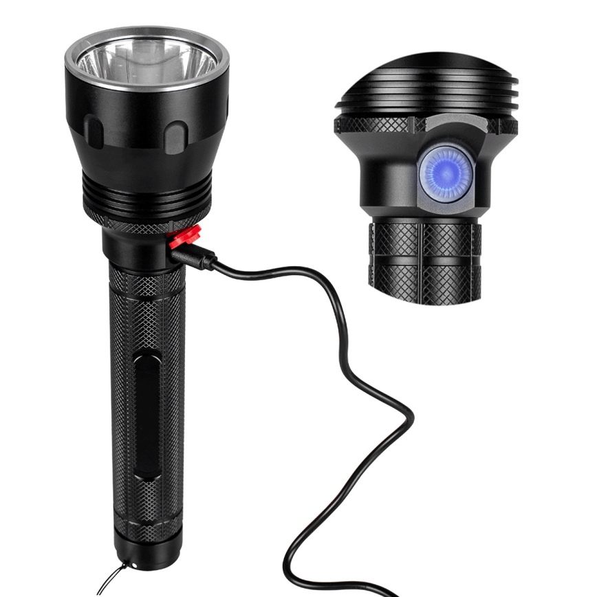 Lampe torche rechargeable à intensité variable LED/20 W/5 V IPX5 1570 brillant 8400 mAh