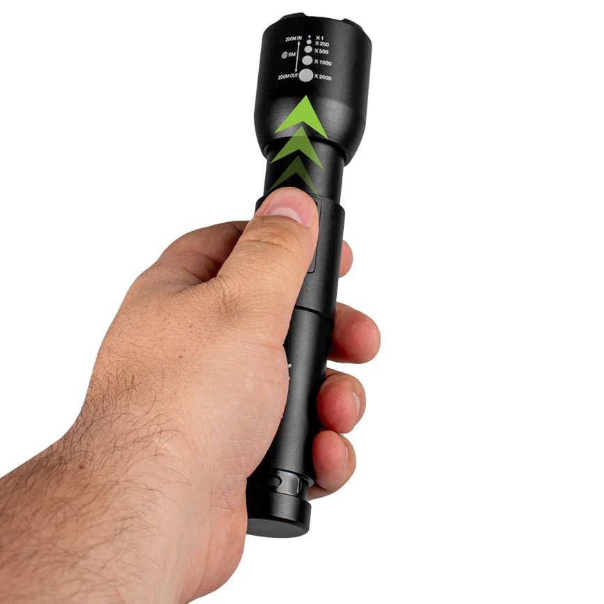 Lampe torche rechargeable à intensité variable LED/20W/5V IPX4 800 brillant 2000 mAh