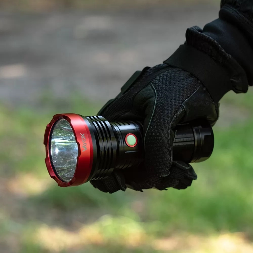 Lampe torche rechargeable à intensité variable LED/20W/5V IPX5 2000 brillant 6000 mAh