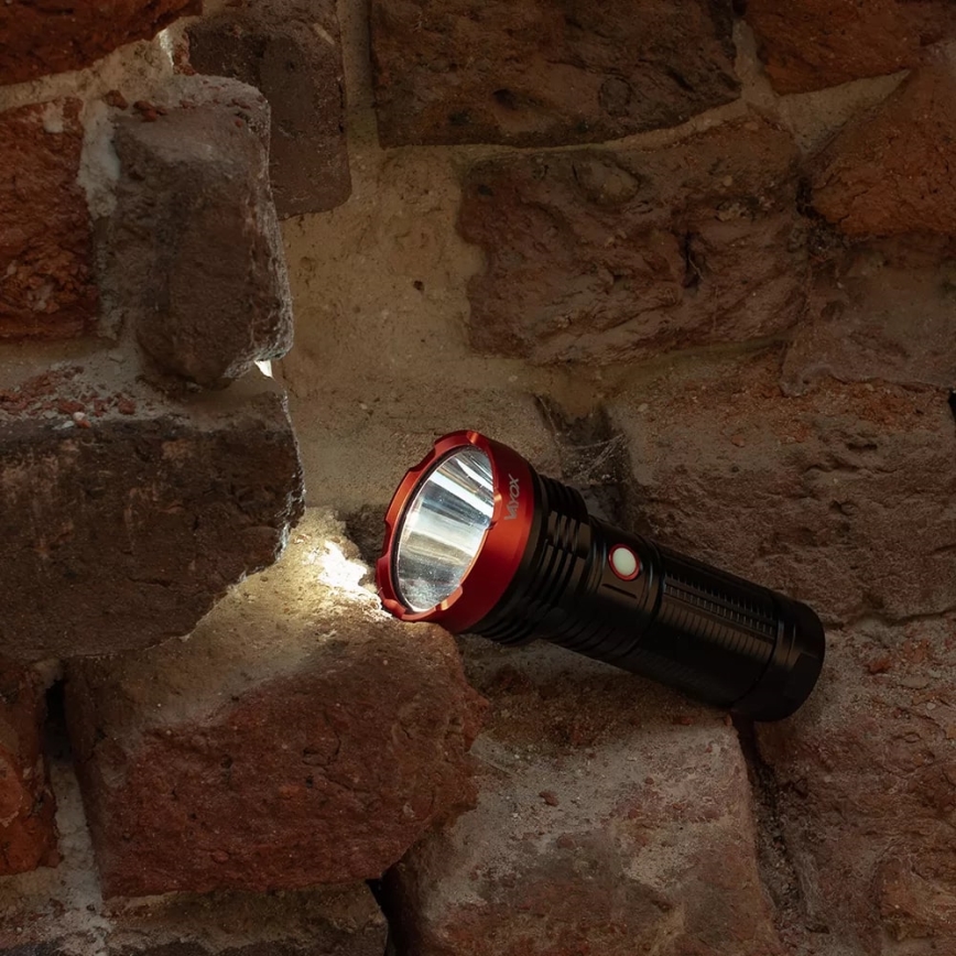 Lampe torche rechargeable à intensité variable LED/20W/5V IPX5 2000 brillant 6000 mAh