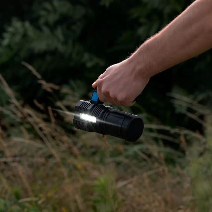 Lampe torche rechargeable à intensité variable LED/5V IPX4 250 brillant 1200 mAh