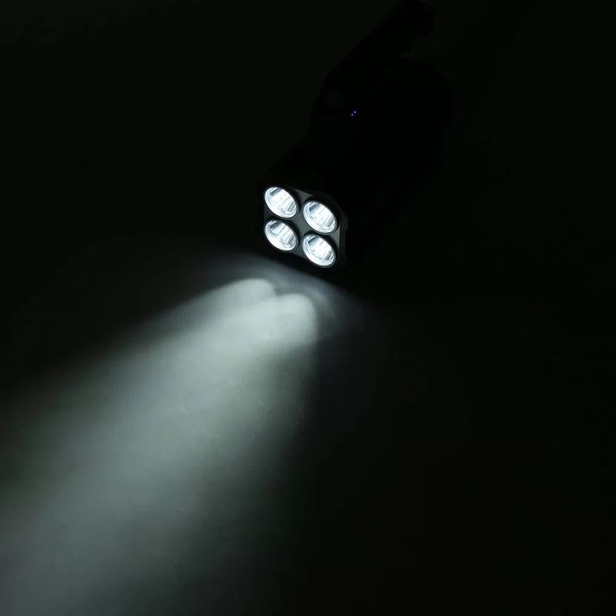 Lampe torche rechargeable à intensité variable LED/5V IPX4 250 brillant 1200 mAh
