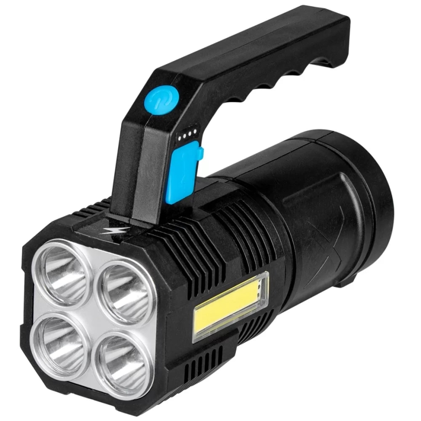 Lampe torche rechargeable à intensité variable LED/5V IPX4 250 brillant 1200 mAh