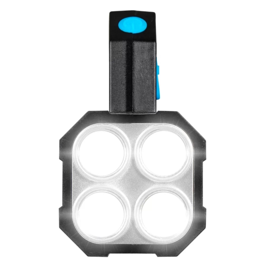 Lampe torche rechargeable à intensité variable LED/5V IPX4 250 brillant 1200 mAh