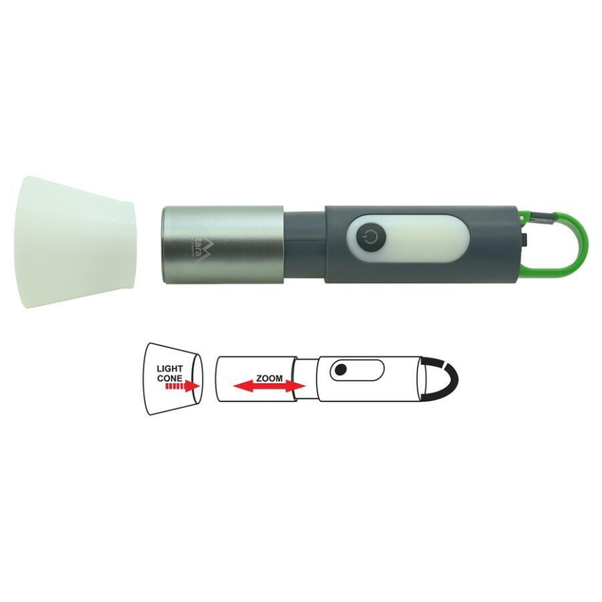 Lampe torche rechargeable LED/10W/3,7V 750 lm 10h