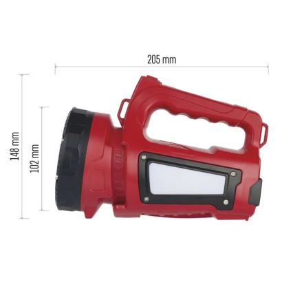Lampe torche rechargeable LED LED/3,7V IP44 1000 lm 15000mAh