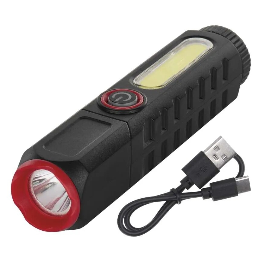 Lampe torche rechargeable LED/USB/3,7V 120 lm 400 mAh