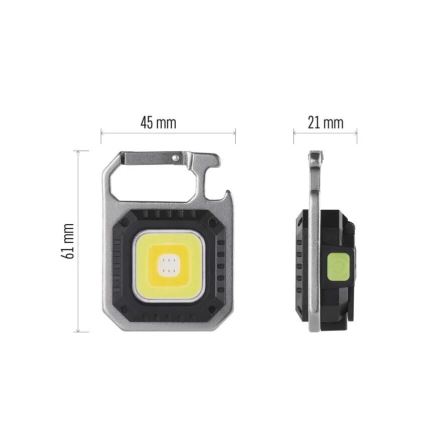 Lampe torche rechargeable LED/USB/3,7V 750 lm 500 mAh