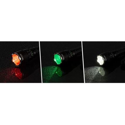 Lampe torche RGBW à intensité variable et rechargeable LED/15W/5V IP66 1500 brillant 2000 mAh