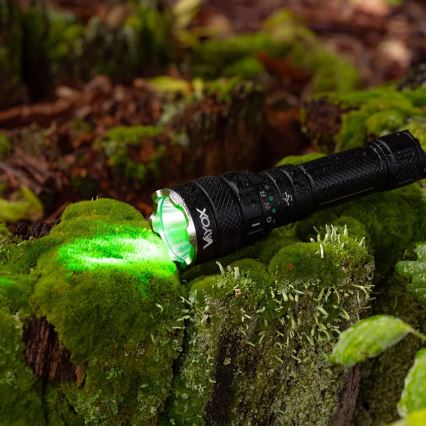 Lampe torche RGBW à intensité variable et rechargeable LED/15W/5V IP66 1500 brillant 2000 mAh