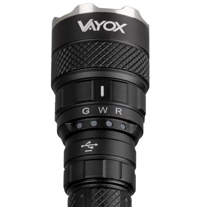 Lampe torche RGBW à intensité variable et rechargeable LED/15W/5V IP66 1500 brillant 2000 mAh