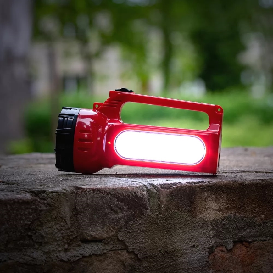 Lampe torche solaire rechargeable LED/7W/230V 400 brillant 3200 mAh
