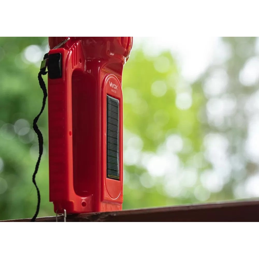 Lampe torche solaire rechargeable LED/7W/230V 400 brillant 3200 mAh