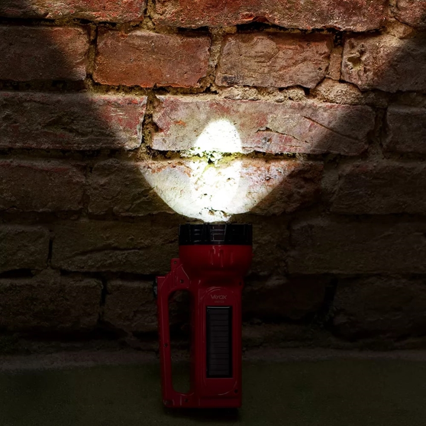 Lampe torche solaire rechargeable LED/7W/230V 400 brillant 3200 mAh