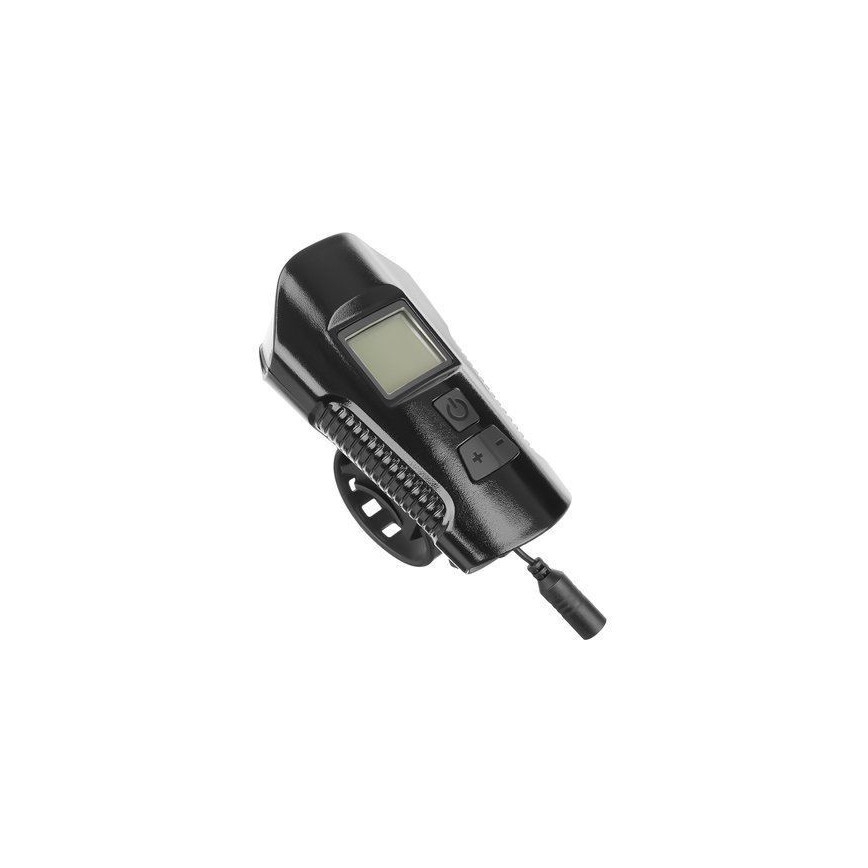 Lampe torche vélo rechargeable avec compteur et sonnette LED/1500 mAh IP65