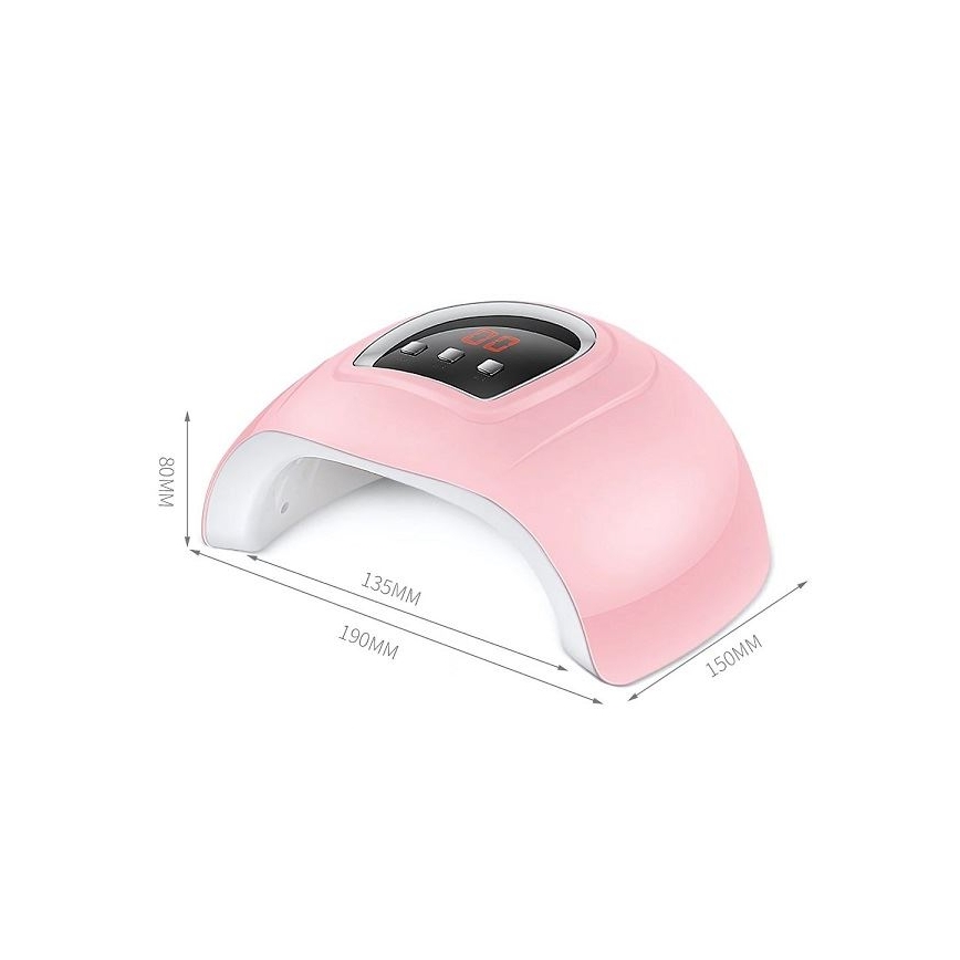 Lampe UV pour ongles 54 W/5 V rose