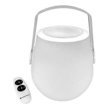 Lampenwelt - Lampe de table avec haut-parleur LED RGB LED/3W/3,7V Bluetooth 2000mAh IP44 + télécommande