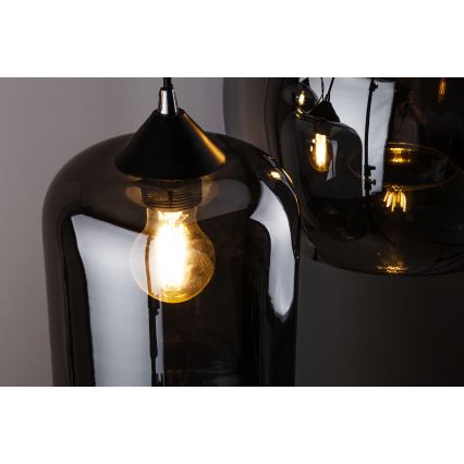Lampenwelt - Suspension filaire RAGUEL 3xE27/60W/230V
