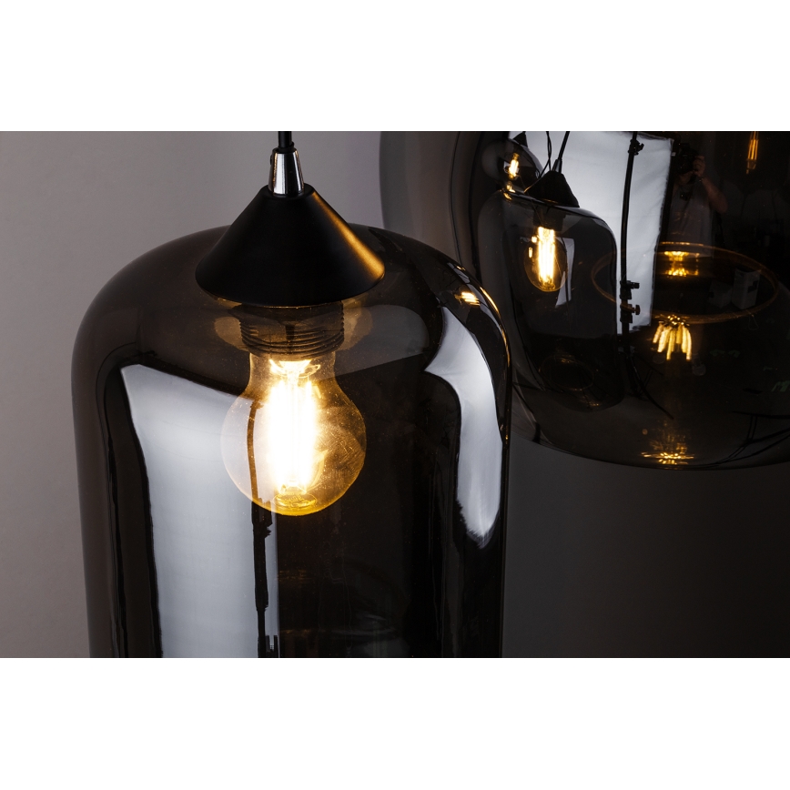 Lampenwelt - Suspension filaire RAGUEL 3xE27/60W/230V