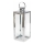 Lanterne décorative 38 cm, chrome brillant