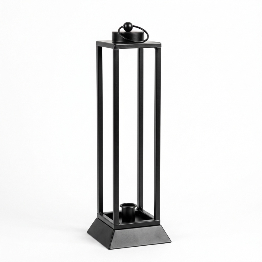 Lanterne décorative HALL 34 cm noire