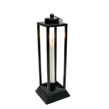 Lanterne décorative HALL 39,5 cm noire