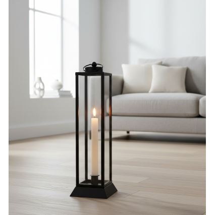 Lanterne décorative HALL 45,5 cm noire