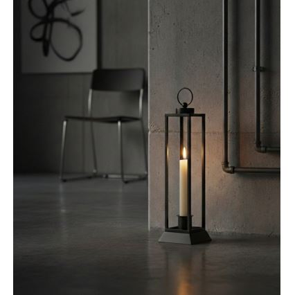 Lanterne décorative HALL 45,5 cm noire