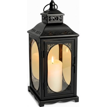 Lanterne décorative ROSEHILL 54,5 cm noire