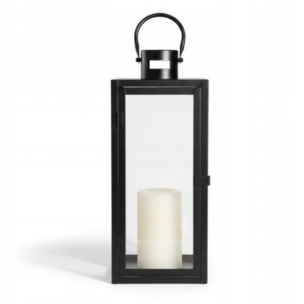 Lanterne décorative TOWER 29 cm, noire