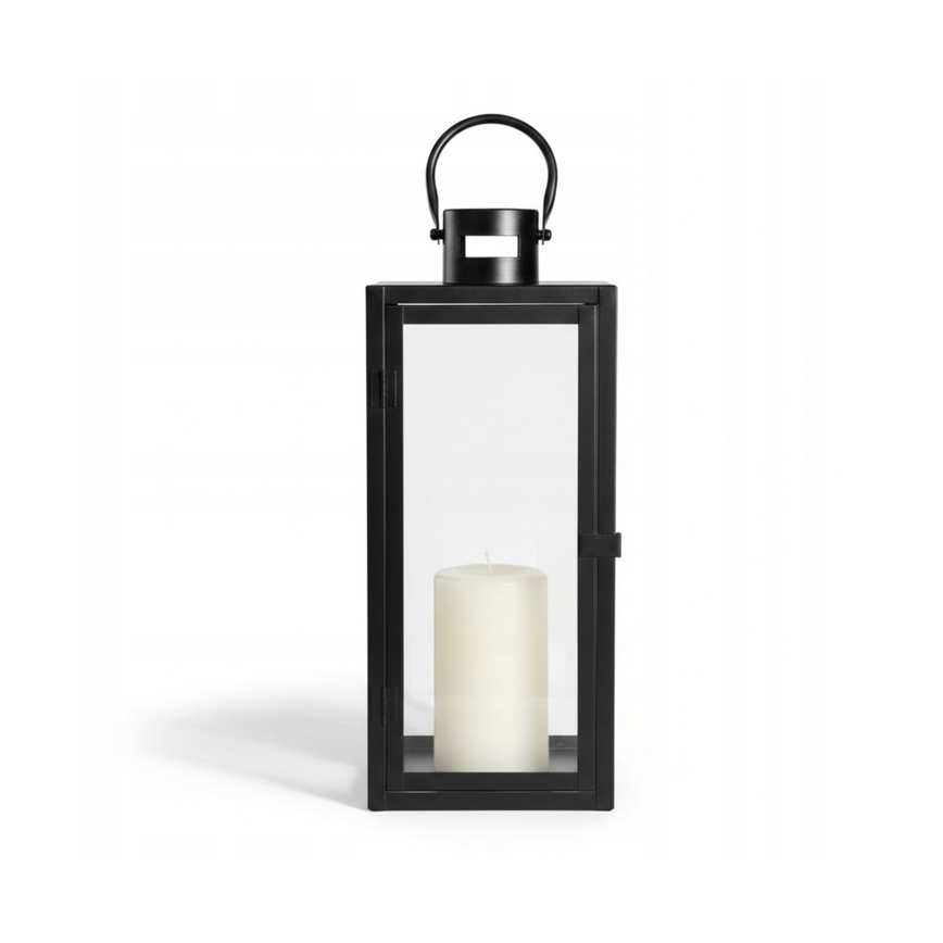 Lanterne décorative TOWER 29 cm, noire