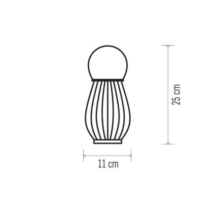 Lanterne LED décorative 1xLED/0,06W/3xAAA